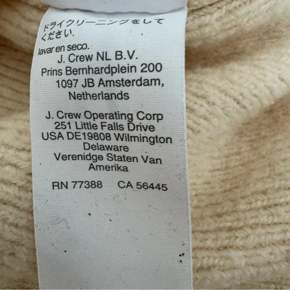J Crew Cocoon Sweater Blazer Cardigan Merino Wool Alpaca Blend Size 2X Ivory NWT - Picture 15 of 16